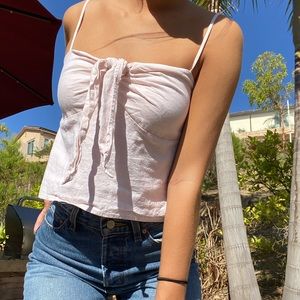 baby pink brandy melville tank